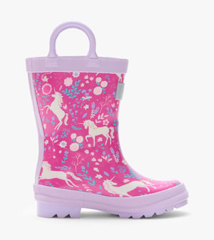Toddler Girls Unicorn Forest Rain Boots