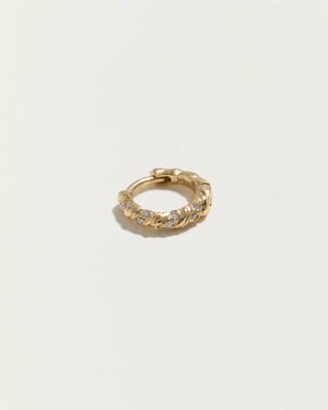 6mm Pavé Rope Huggies