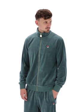 Marc Velour Track Jacket With Gold Trims - 4XL