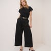 Black Cap Sleeve T-Shirt