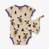 Baby Girls Moose Bear Hug Bodysuit & Hat