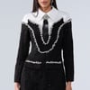 AKIRA High Class Mini Dress With A Tie | Black | Size Medium