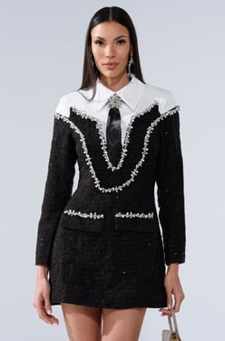 AKIRA High Class Mini Dress With A Tie | Black | Size Small