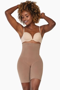 High Waist Thigh Slimmer Comfort Evolution - Mocha / 3XL