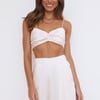 Sweeter Feelings Crop Top Cream