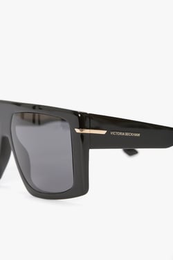 Victoria Beckham Oversized Flat Top Frame In Black - ONE SIZE - Womens