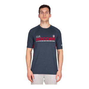 Men's New Era USMNT Brushed Heather Navy Tee / 3X