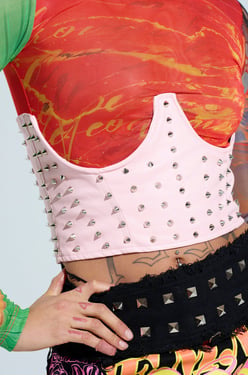 AKIRA Pretty But I Bite Spike Belt | Size Large/XL