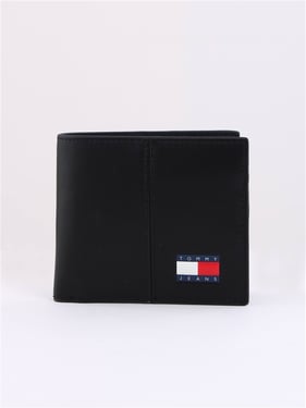 Tommy Jeans Heritage Logo Coin Wallet - Black - One