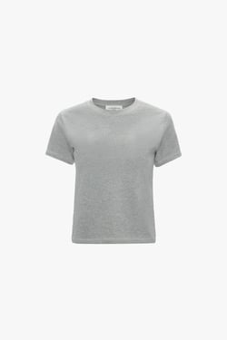 Victoria Beckham Jamie T-Shirt In Grey Marl - XL - Womens