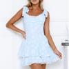 Wait For You Mini Dress Blue