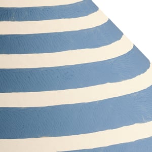 30cm extreme empire shade in French blue Cornucopia hand painted card