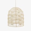 Sunburst Woven Pendant Lampshade - Brown