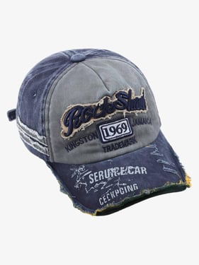Thesupermade Retro Letter Denim Cap - 2136 - Light Grey / One Size