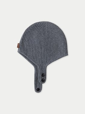Knitted Aviator Cap - One Size / dim gray / AK154-1300/0000
