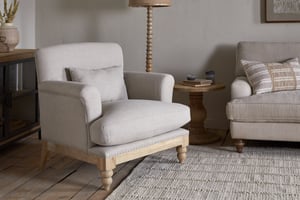 nkuku Kashi Linen Armchair | Seating | One Size | Natural