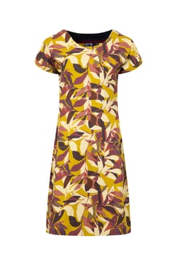 Weird Fish Tallahassee Printed Jersey Dress Antique Moss Size 20