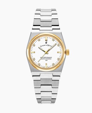 Horizon Ladies 31mm Three-hands Date Silver-tone White dial Stainless steel swiss watch - 31mm