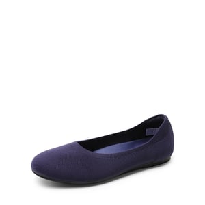 DREAM PAIRS Women   s Knit Round Toe Arch Support Ballet Flats