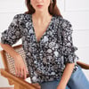 Chloe Shirt in Midnight Garden