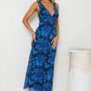 Let's Twirl Maxi Dress Blue