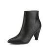 DREAM PAIRS Low Heel Pointed Toe Ankle Booties
