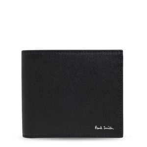 Paul Smith Mini Stripe Leather Billfold Wallet Black