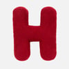 QE Home Alphabet Letter Cushion in H, Red