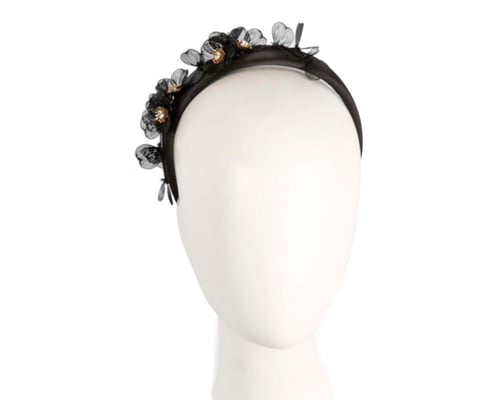 Fashion black fascinator headband by Max Alexander