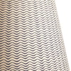 12cm tall tapered shade in jet ripples hand painted card