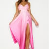 Explore The Unknown Satin Maxi Dress Pink