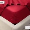 QE Home 500TC Eucalyptus Luxe TENCEL™ Lyocell Sheet Set Fitted Sheet in Rhumba Red, King