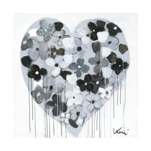 When I'm With You Drippy Heart Art Print
