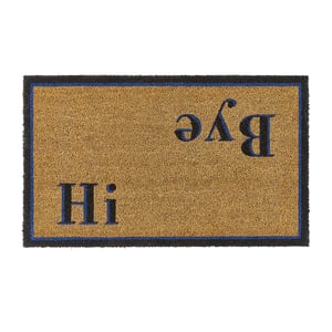 Hi Bye Coir Doormat - 45x75cm