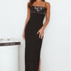 Romance Found Lace Maxi Dress Black