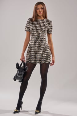 AKIRA Girly Pop Tweed Mini Dress | Size 1X