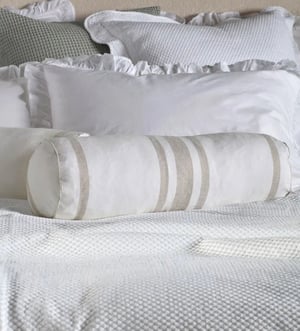 Natural Wide Stripe Cotton Linen Cushion Cover