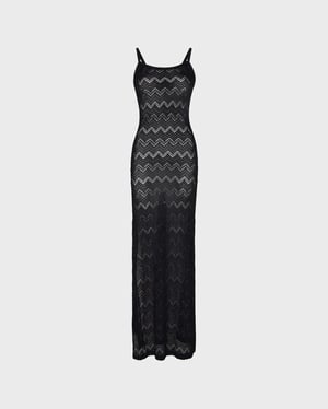 Vilebrequin - Women Long Mesh Dress - Dress - Lisanna - Black - Size L