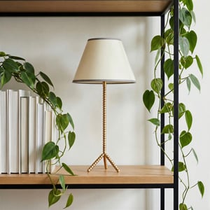 Knobble Rechargeable Table Lamp in Brass