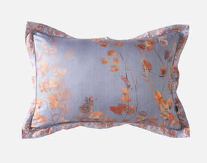 QE Home Wynwood Pillow Sham, Botanical, Brown, Queen