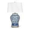 Royal Blue And White Ceramic Table Lamp