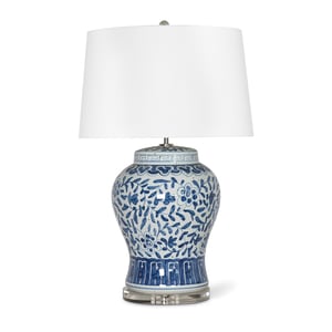 Royal Blue And White Ceramic Table Lamp
