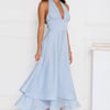 Opal Glow Halter Maxi Dress Blue