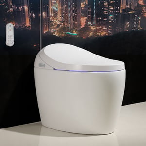 Set of 2 Automatic Flushing Smart Bidet Toilet with Multi-Function 1.32 GPF