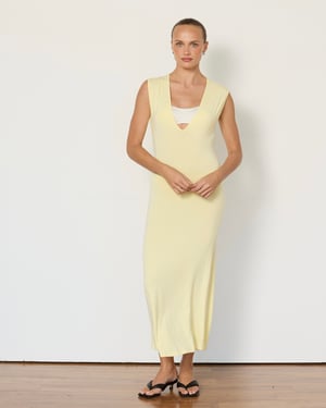 Tate Plunge Midi Dress - Large