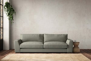 nkuku Guddu Sofa | Make To Order | Grand | Recycled Cotton Seaspray