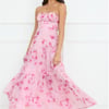 Lavender Mist Strapless Maxi Dress Pink