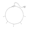 Cinque Pearl Chain Anklet Silver