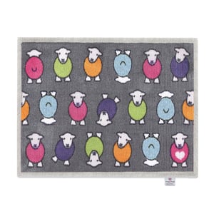 Marra Grey Herdy Washable Doormat - 65x85cm