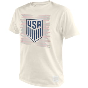 Men's Original Retro Brand USA Crest Vintage White Tee / 3X